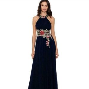 NWT NAVY LONG DRESS